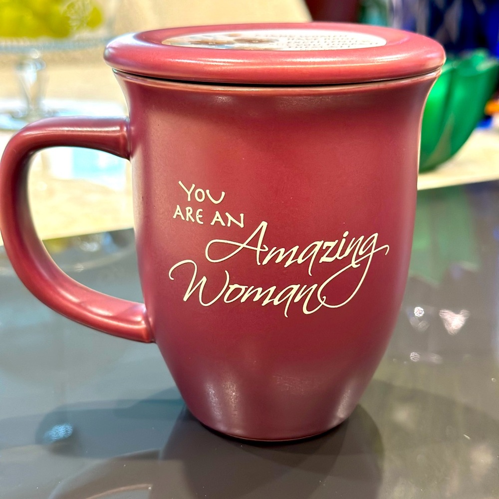 Ceramic Red Mug with Matching Coaster. Brand New in Box